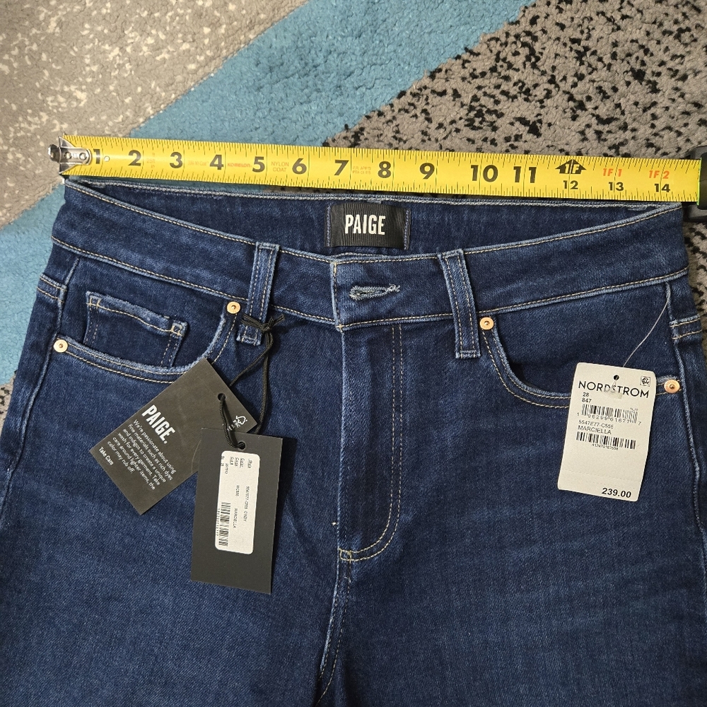 Paige Cindy High Rise Straight Ankle Jeans, 28, NWT - Picture 7 of 13